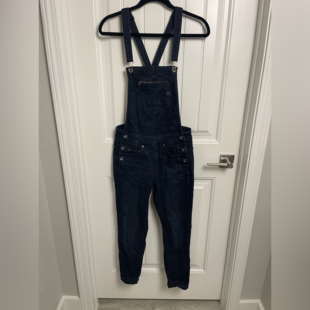 Raw: Dark Blue Denim Overalls